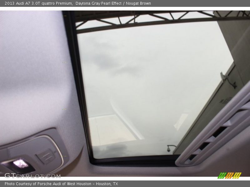 Daytona Gray Pearl Effect / Nougat Brown 2013 Audi A7 3.0T quattro Premium