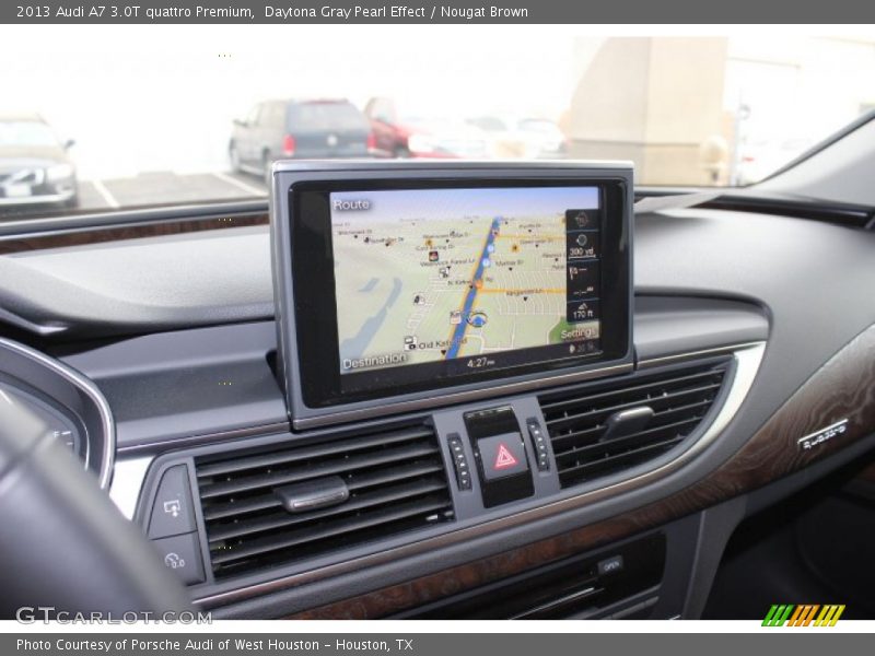 Daytona Gray Pearl Effect / Nougat Brown 2013 Audi A7 3.0T quattro Premium