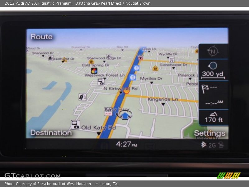 Daytona Gray Pearl Effect / Nougat Brown 2013 Audi A7 3.0T quattro Premium