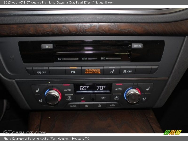 Daytona Gray Pearl Effect / Nougat Brown 2013 Audi A7 3.0T quattro Premium