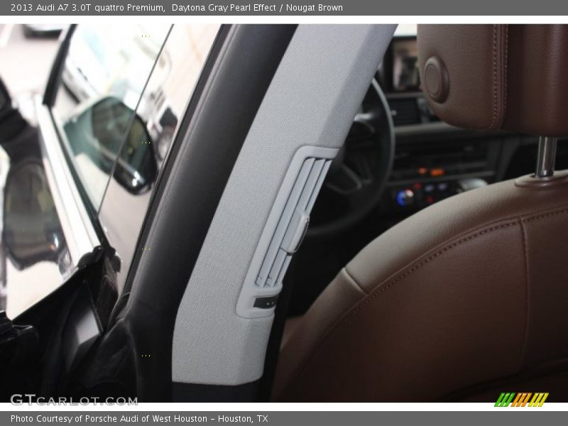 Daytona Gray Pearl Effect / Nougat Brown 2013 Audi A7 3.0T quattro Premium