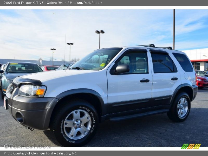 Oxford White / Medium/Dark Pebble 2006 Ford Escape XLT V6