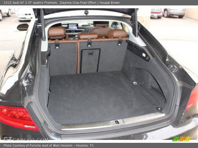 Daytona Gray Pearl Effect / Nougat Brown 2013 Audi A7 3.0T quattro Premium