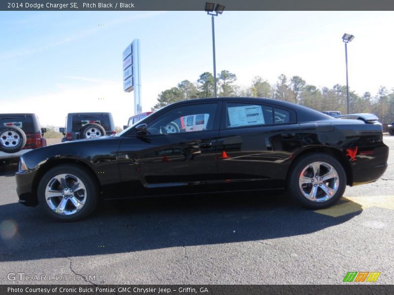 Pitch Black / Black 2014 Dodge Charger SE
