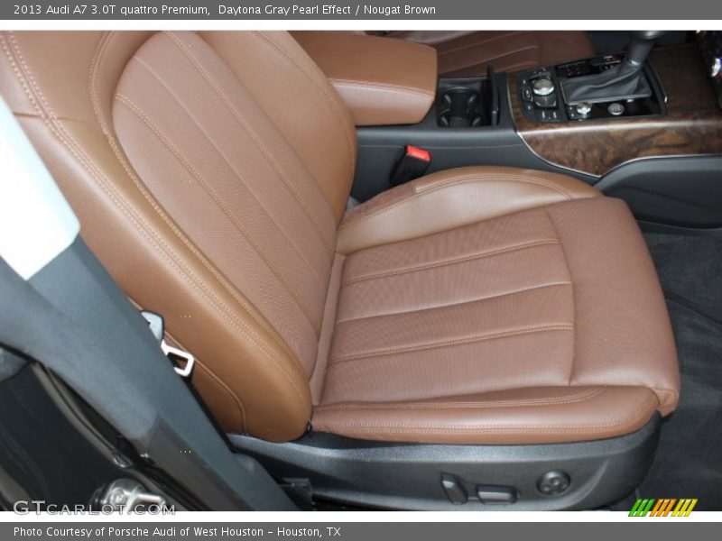 Daytona Gray Pearl Effect / Nougat Brown 2013 Audi A7 3.0T quattro Premium