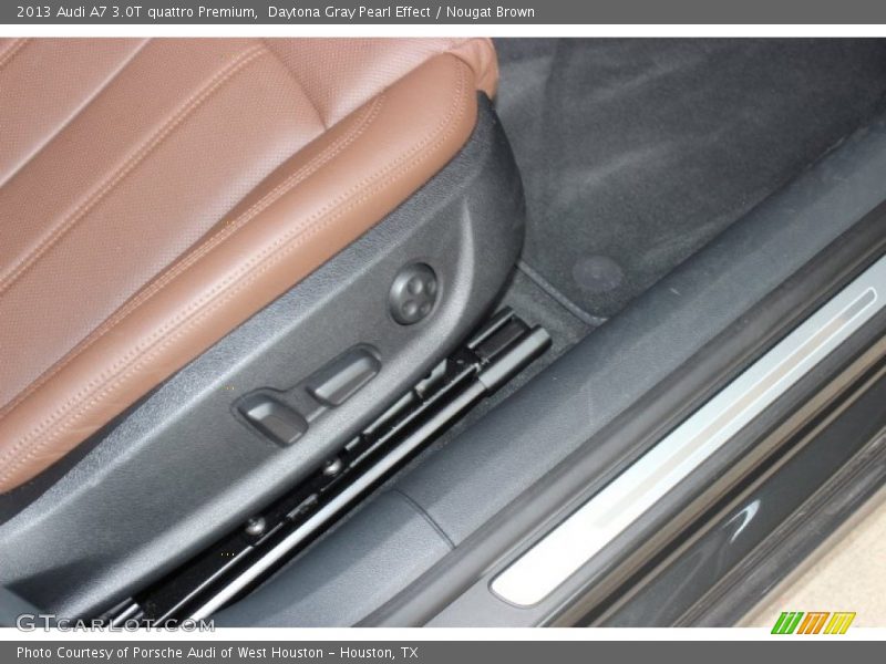 Daytona Gray Pearl Effect / Nougat Brown 2013 Audi A7 3.0T quattro Premium