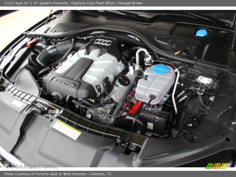 Daytona Gray Pearl Effect / Nougat Brown 2013 Audi A7 3.0T quattro Premium