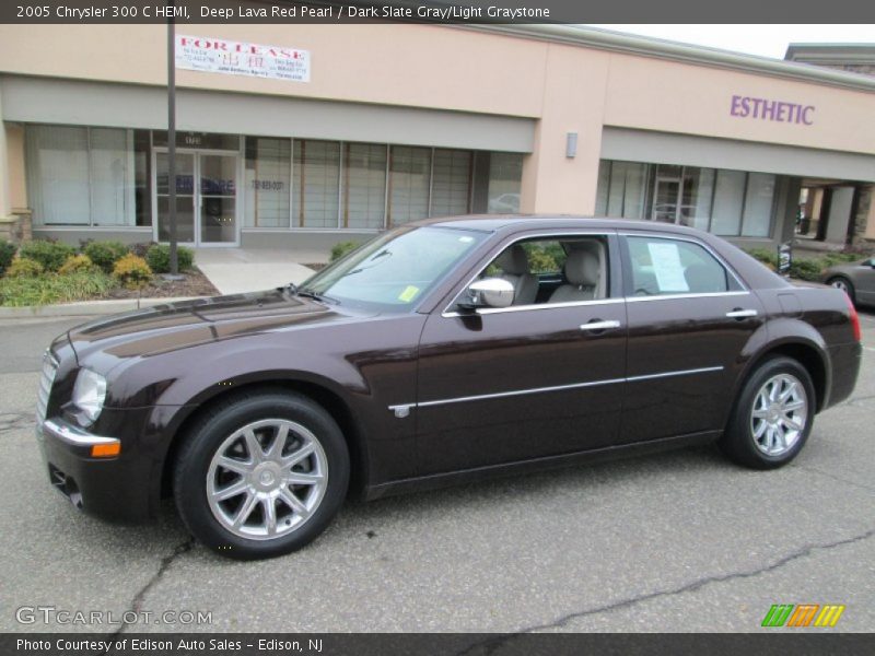 Deep Lava Red Pearl / Dark Slate Gray/Light Graystone 2005 Chrysler 300 C HEMI