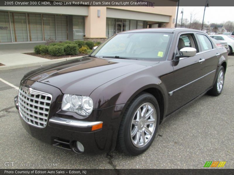 Deep Lava Red Pearl / Dark Slate Gray/Light Graystone 2005 Chrysler 300 C HEMI