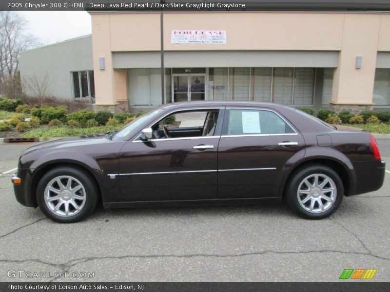 Deep Lava Red Pearl / Dark Slate Gray/Light Graystone 2005 Chrysler 300 C HEMI
