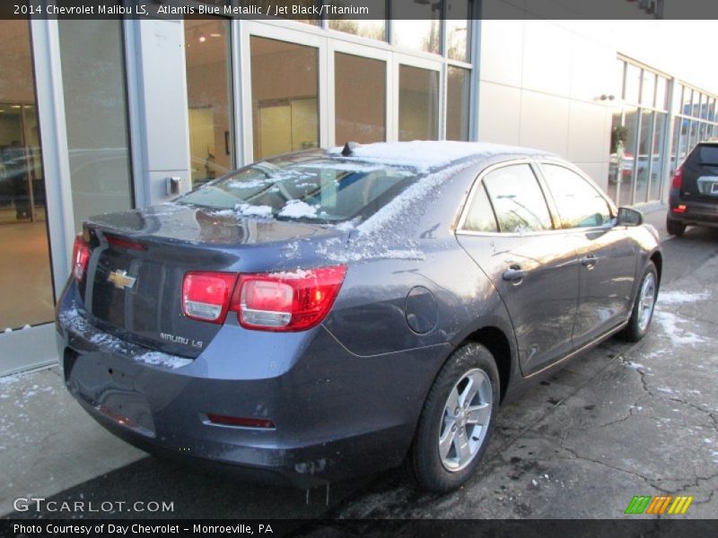 Atlantis Blue Metallic / Jet Black/Titanium 2014 Chevrolet Malibu LS