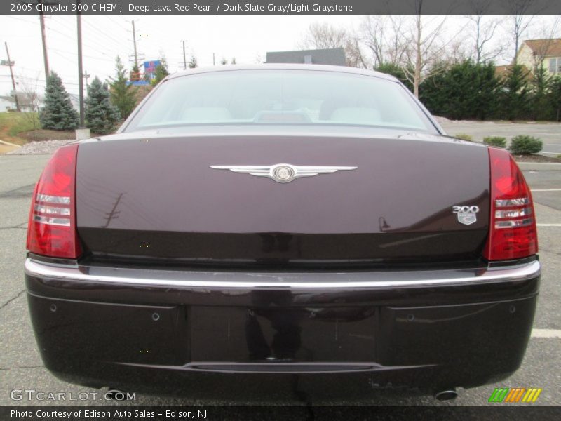 Deep Lava Red Pearl / Dark Slate Gray/Light Graystone 2005 Chrysler 300 C HEMI