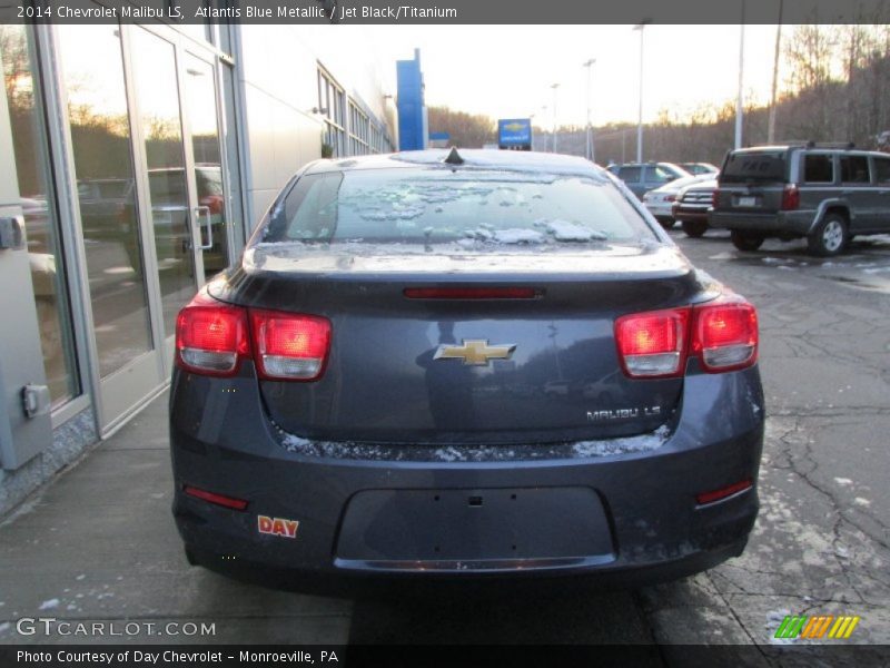 Atlantis Blue Metallic / Jet Black/Titanium 2014 Chevrolet Malibu LS