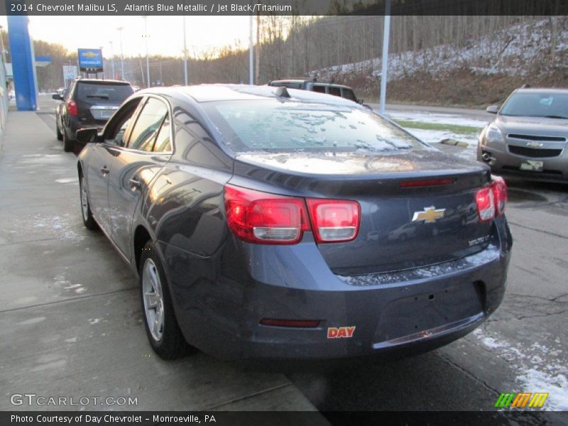 Atlantis Blue Metallic / Jet Black/Titanium 2014 Chevrolet Malibu LS