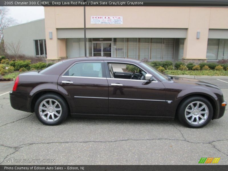 Deep Lava Red Pearl / Dark Slate Gray/Light Graystone 2005 Chrysler 300 C HEMI
