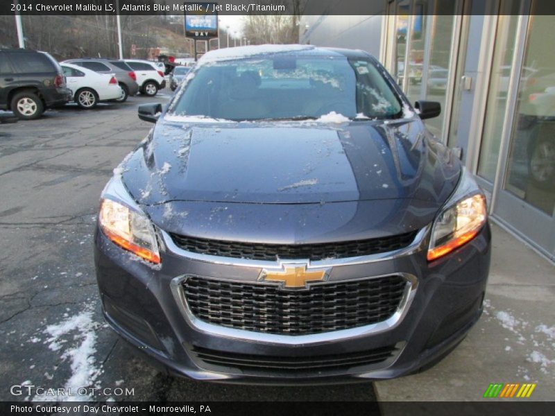 Atlantis Blue Metallic / Jet Black/Titanium 2014 Chevrolet Malibu LS