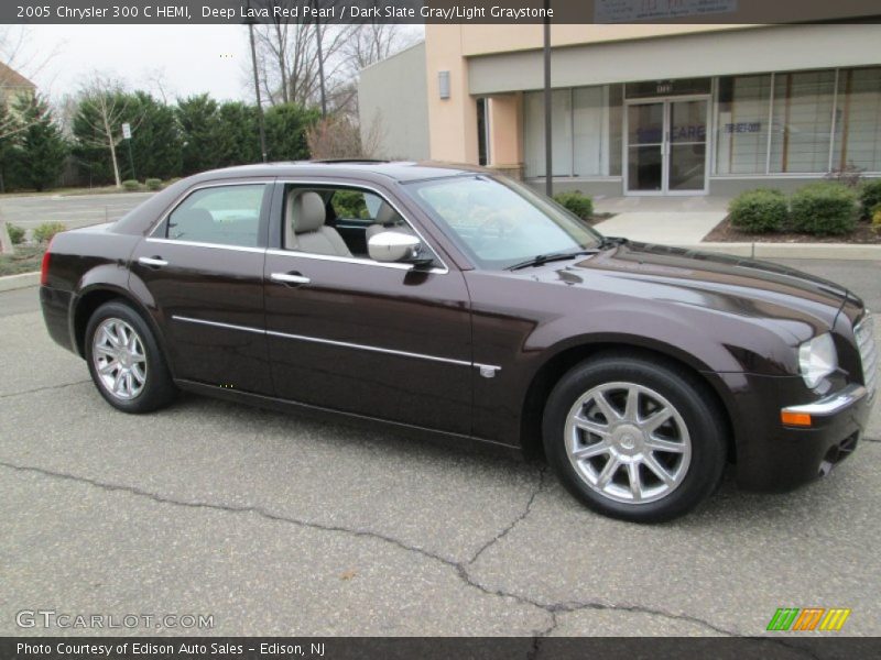Deep Lava Red Pearl / Dark Slate Gray/Light Graystone 2005 Chrysler 300 C HEMI