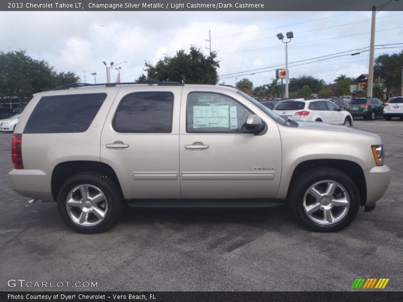 Champagne Silver Metallic / Light Cashmere/Dark Cashmere 2013 Chevrolet Tahoe LT