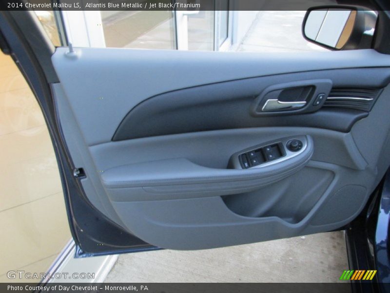 Atlantis Blue Metallic / Jet Black/Titanium 2014 Chevrolet Malibu LS