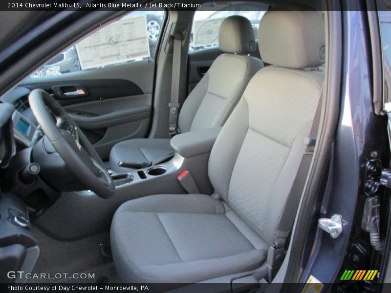 Atlantis Blue Metallic / Jet Black/Titanium 2014 Chevrolet Malibu LS