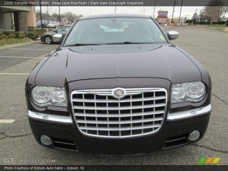 Deep Lava Red Pearl / Dark Slate Gray/Light Graystone 2005 Chrysler 300 C HEMI