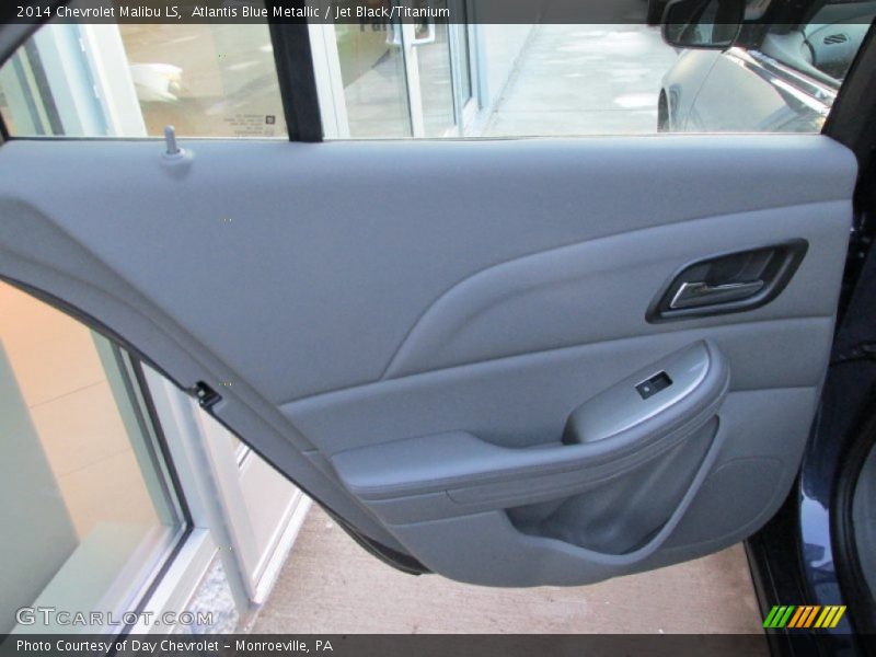Atlantis Blue Metallic / Jet Black/Titanium 2014 Chevrolet Malibu LS
