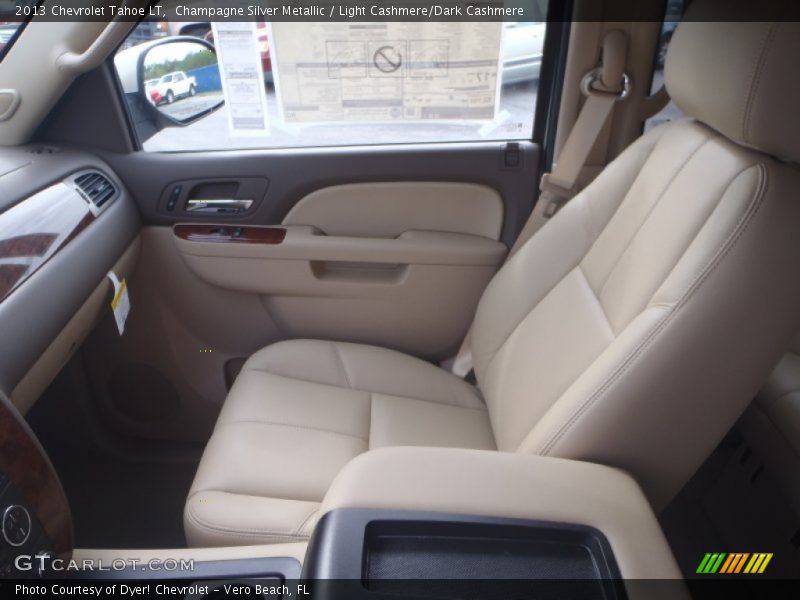 Champagne Silver Metallic / Light Cashmere/Dark Cashmere 2013 Chevrolet Tahoe LT