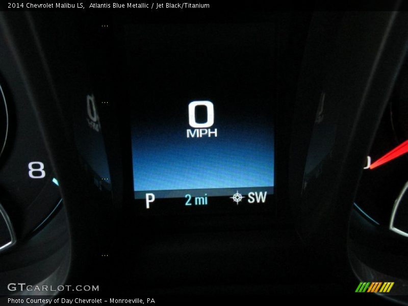 Atlantis Blue Metallic / Jet Black/Titanium 2014 Chevrolet Malibu LS