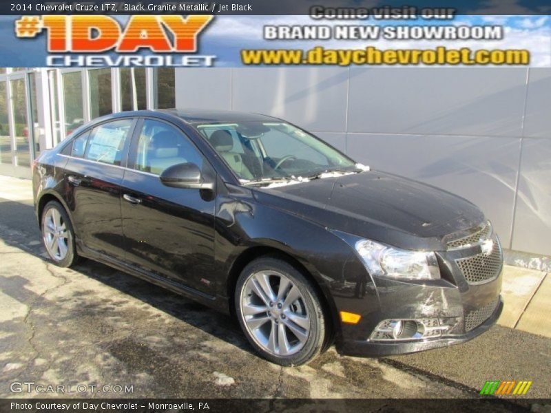 Black Granite Metallic / Jet Black 2014 Chevrolet Cruze LTZ