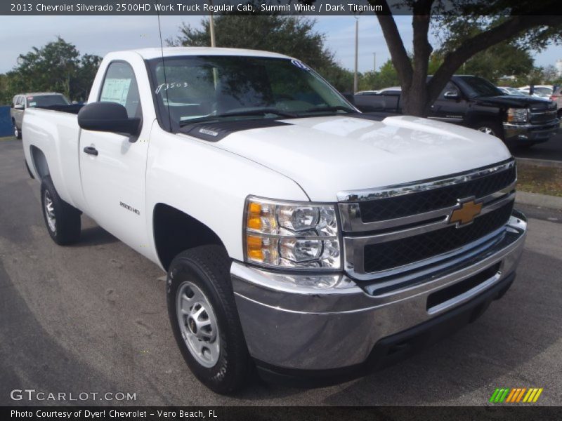 Summit White / Dark Titanium 2013 Chevrolet Silverado 2500HD Work Truck Regular Cab