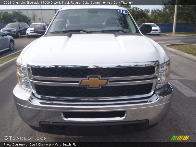 Summit White / Dark Titanium 2013 Chevrolet Silverado 2500HD Work Truck Regular Cab