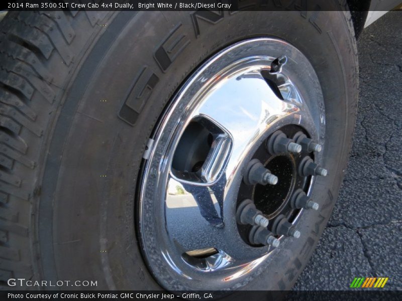 Bright White / Black/Diesel Gray 2014 Ram 3500 SLT Crew Cab 4x4 Dually