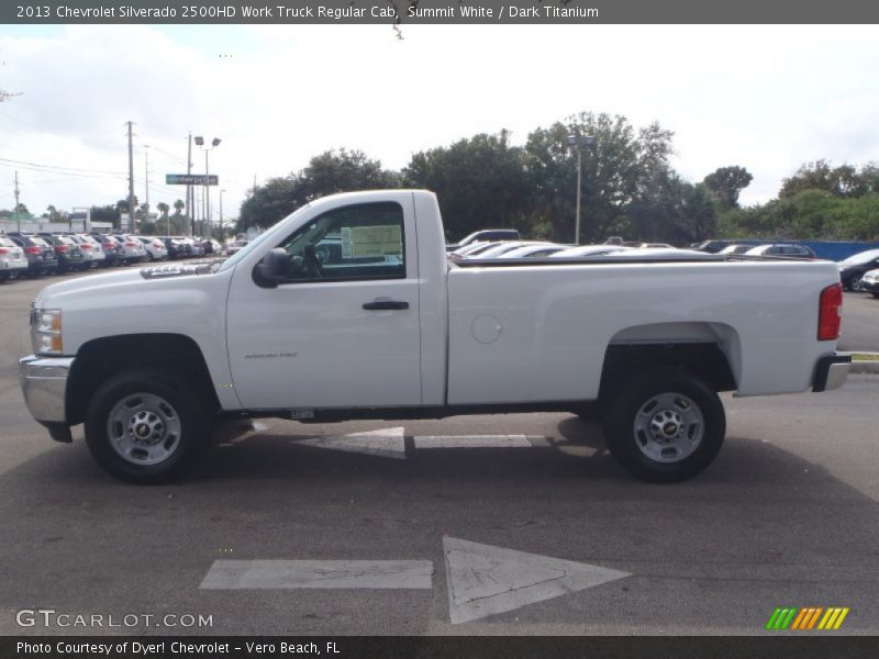 Summit White / Dark Titanium 2013 Chevrolet Silverado 2500HD Work Truck Regular Cab