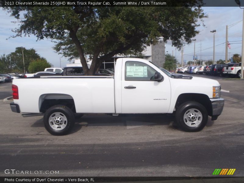 Summit White / Dark Titanium 2013 Chevrolet Silverado 2500HD Work Truck Regular Cab
