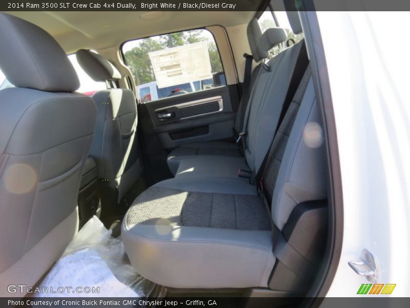 Bright White / Black/Diesel Gray 2014 Ram 3500 SLT Crew Cab 4x4 Dually