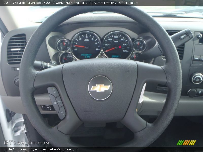 Summit White / Dark Titanium 2013 Chevrolet Silverado 2500HD Work Truck Regular Cab