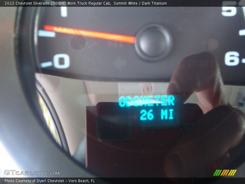 Summit White / Dark Titanium 2013 Chevrolet Silverado 2500HD Work Truck Regular Cab