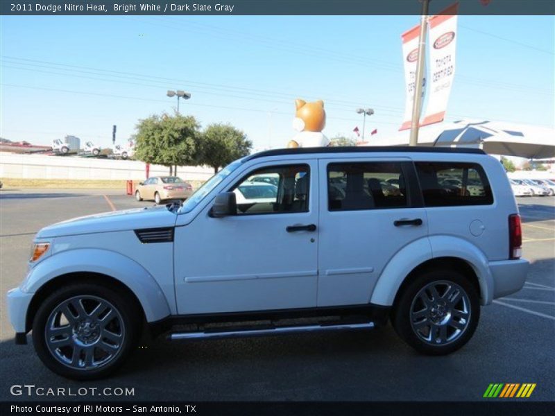 Bright White / Dark Slate Gray 2011 Dodge Nitro Heat