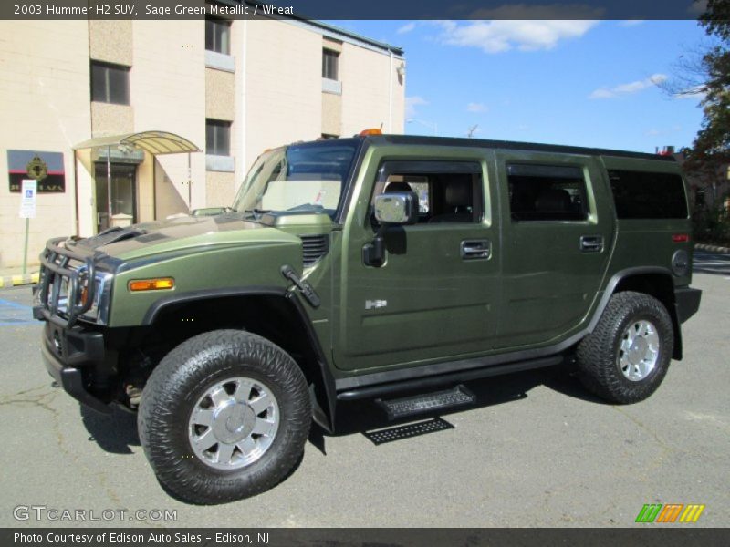 Sage Green Metallic / Wheat 2003 Hummer H2 SUV