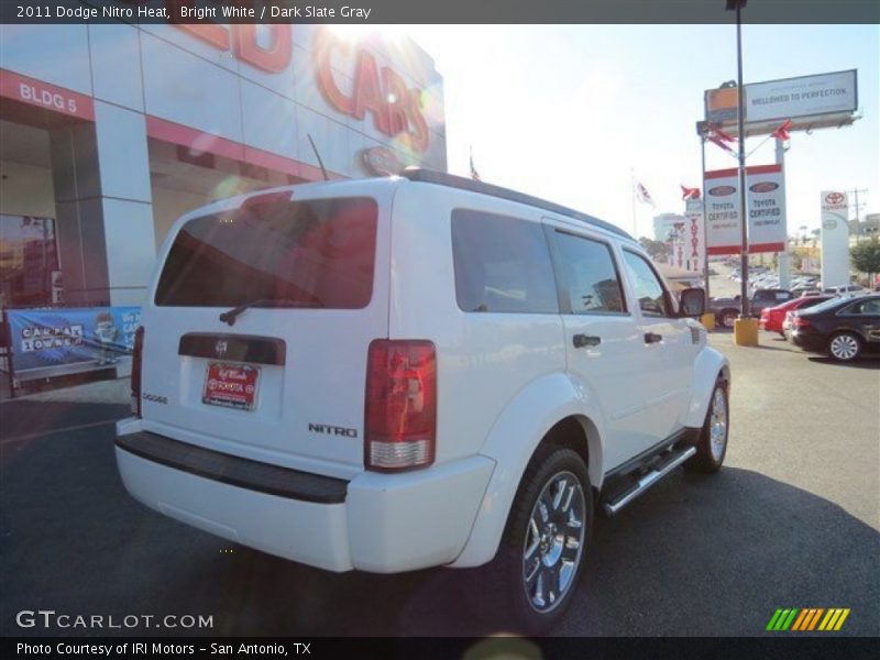 Bright White / Dark Slate Gray 2011 Dodge Nitro Heat