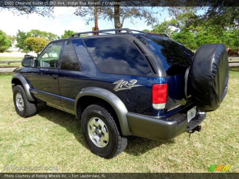 Indigo Blue Metallic / Graphite 2002 Chevrolet Blazer LS ZR2 4x4