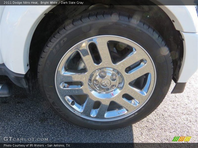 Bright White / Dark Slate Gray 2011 Dodge Nitro Heat