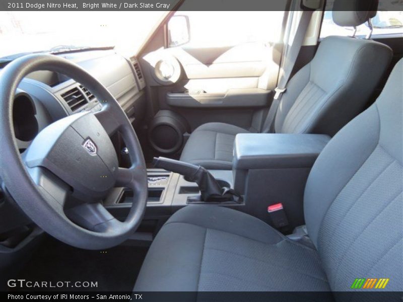 Bright White / Dark Slate Gray 2011 Dodge Nitro Heat