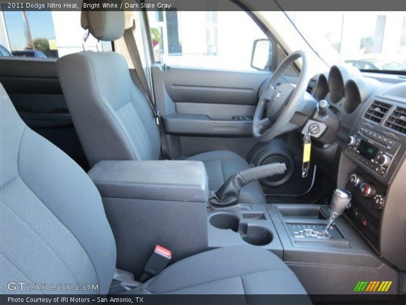 Bright White / Dark Slate Gray 2011 Dodge Nitro Heat