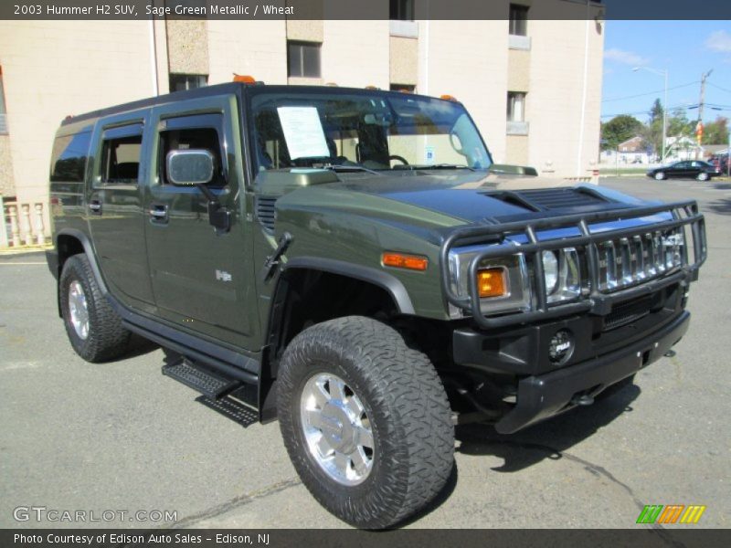 Sage Green Metallic / Wheat 2003 Hummer H2 SUV