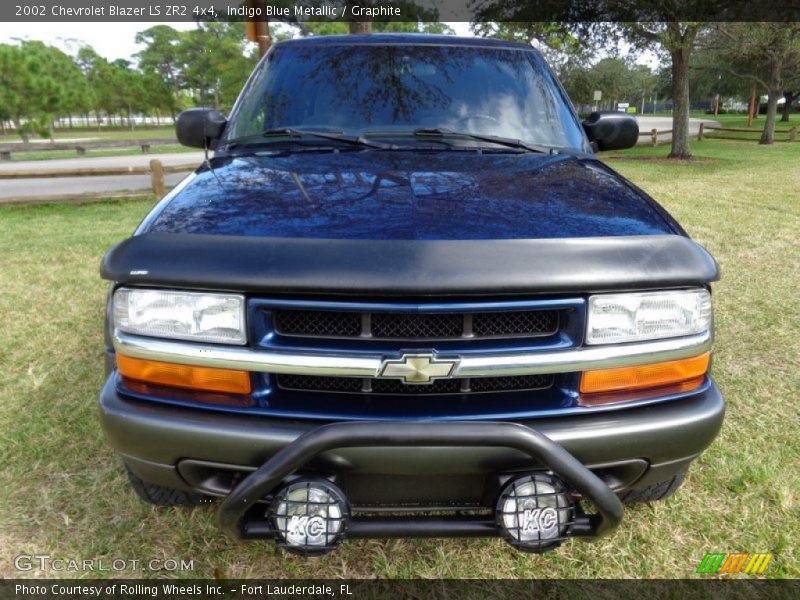 Indigo Blue Metallic / Graphite 2002 Chevrolet Blazer LS ZR2 4x4