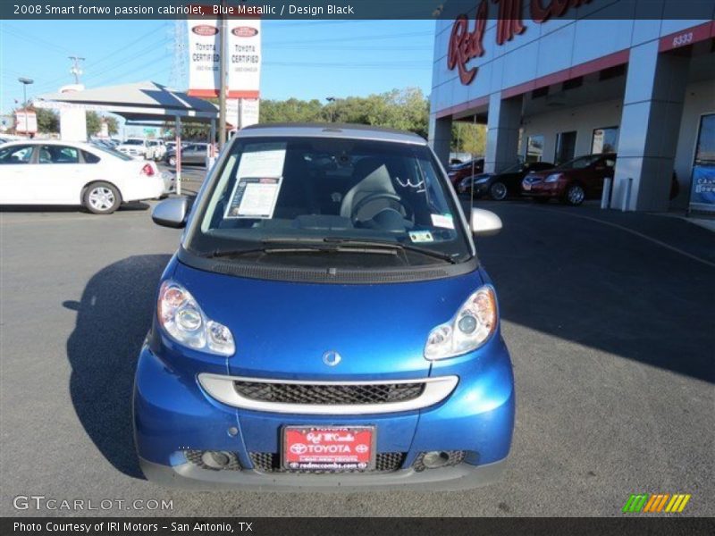 Blue Metallic / Design Black 2008 Smart fortwo passion cabriolet