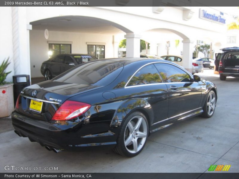 Black / Black 2009 Mercedes-Benz CL 63 AMG