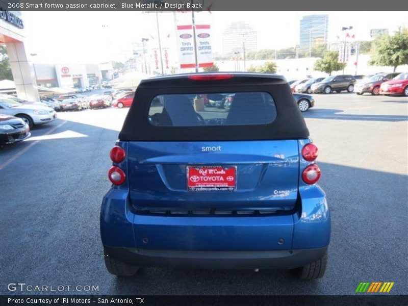 Blue Metallic / Design Black 2008 Smart fortwo passion cabriolet