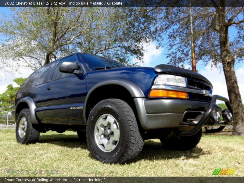 Indigo Blue Metallic / Graphite 2002 Chevrolet Blazer LS ZR2 4x4